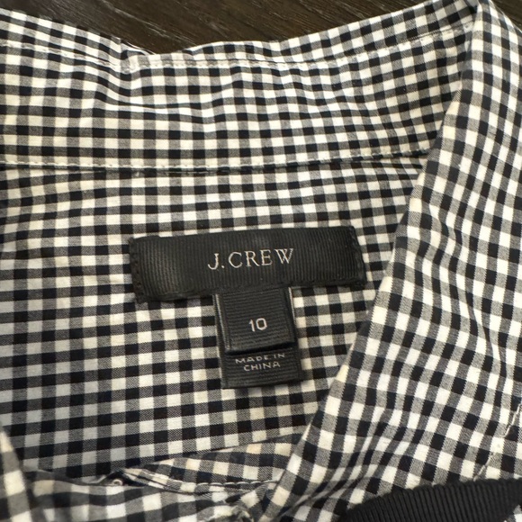 J. Crew Black and White Gingham Men's Shirt - Picture 4 of 5